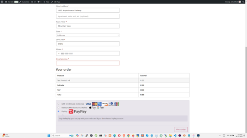 WooCommerce PayPay Checkout Page